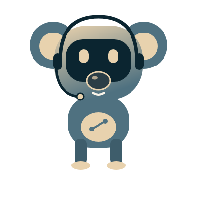Sofía, koala robot con auriculares